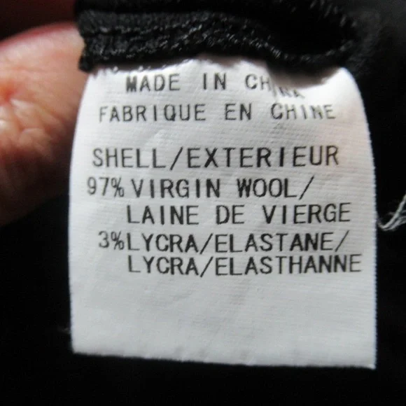 Relisted Helmet Lang black 97% virgin wool pant size 8 - Picture 9 of 11